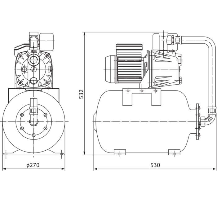 Поверхневий насос Wilo Initial Jet System